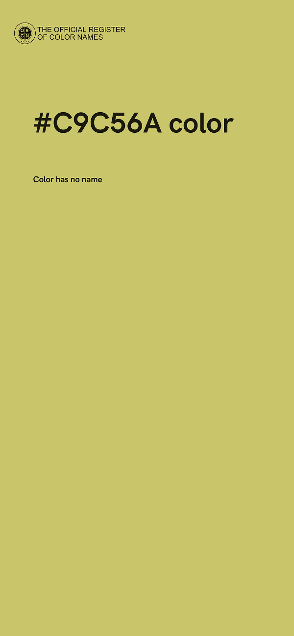 #C9C56A color image