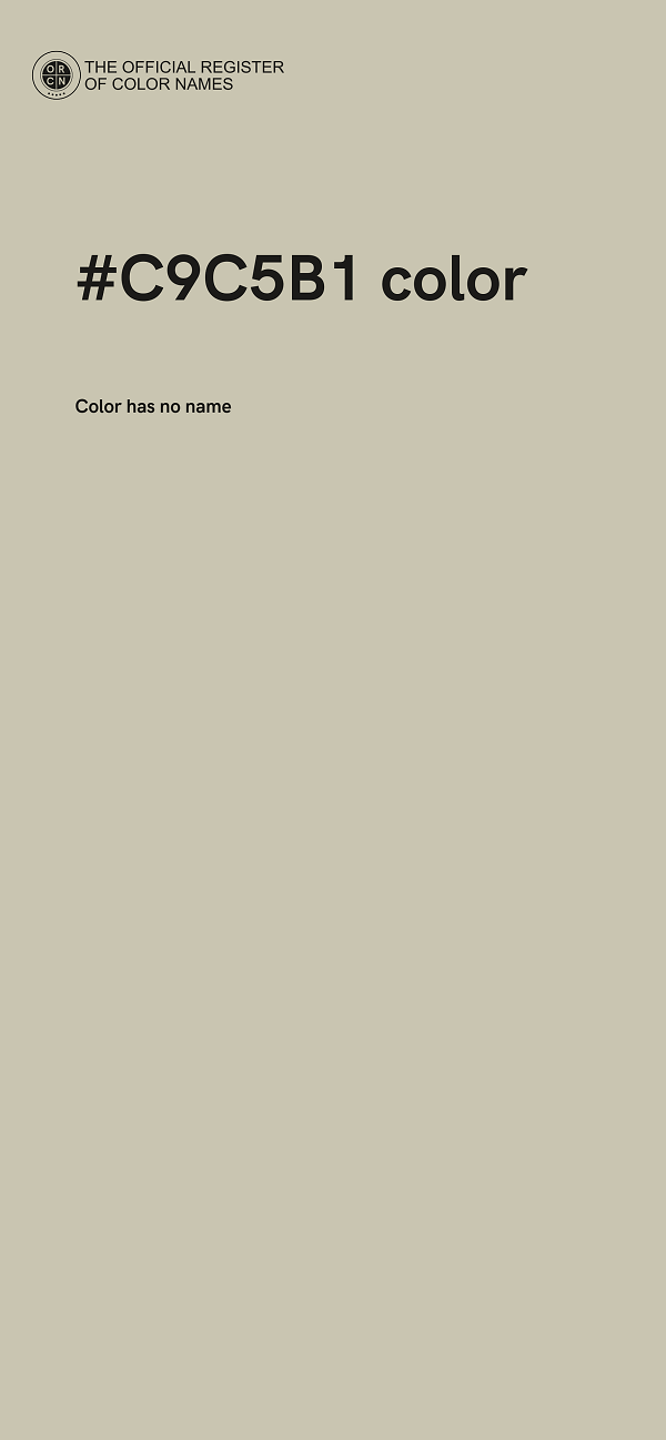 #C9C5B1 color image