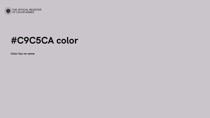 #C9C5CA color image