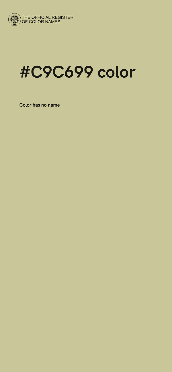 #C9C699 color image
