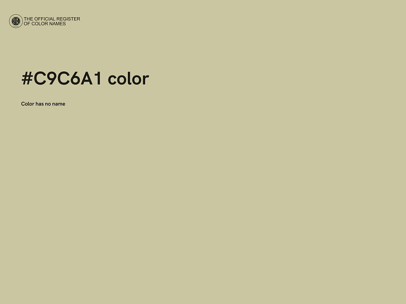#C9C6A1 color image