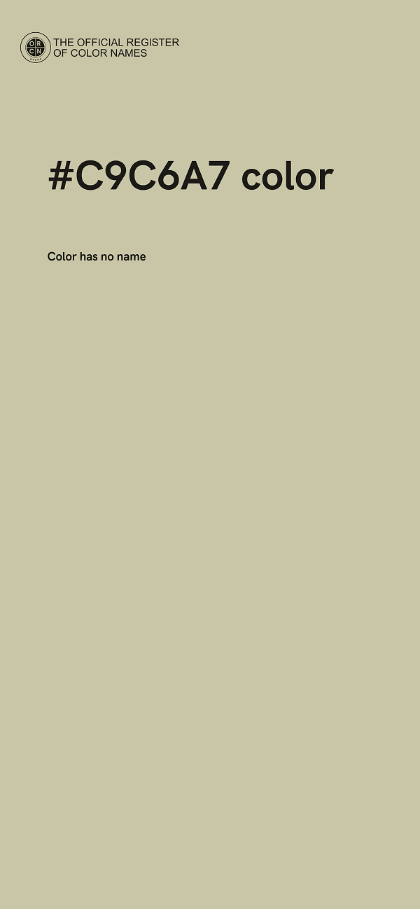 #C9C6A7 color image