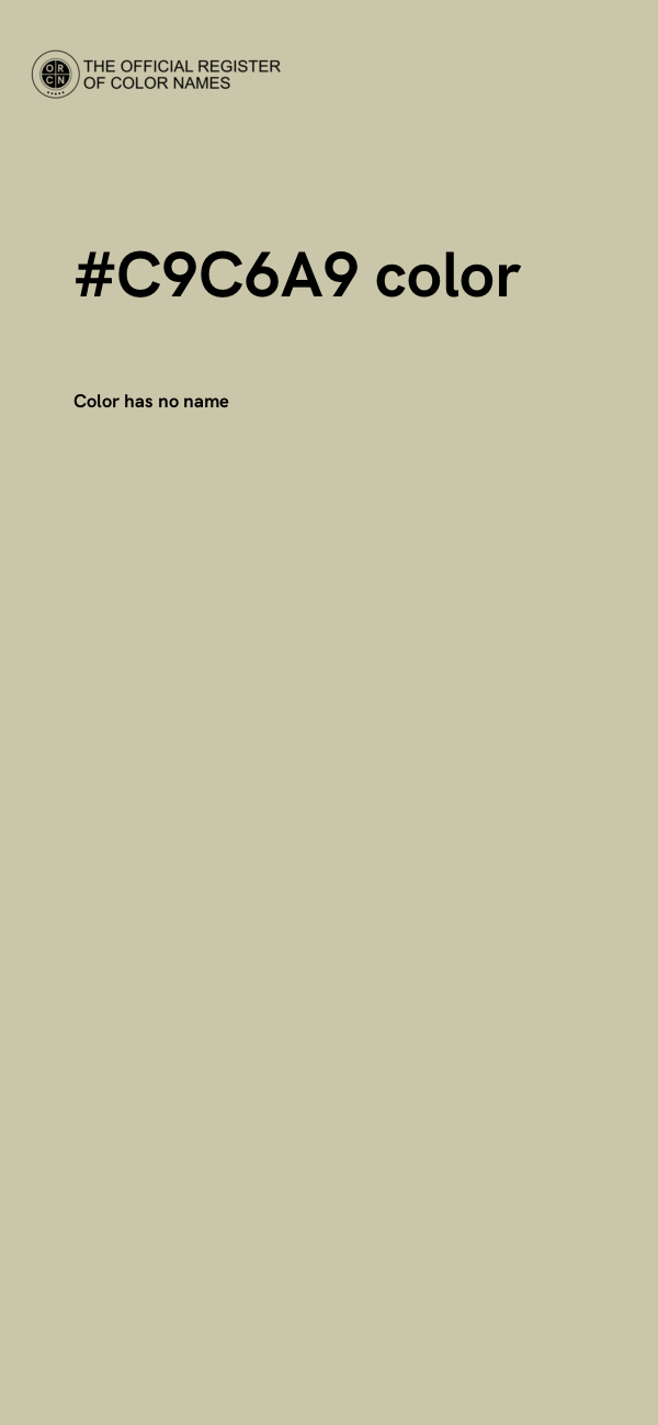 #C9C6A9 color image