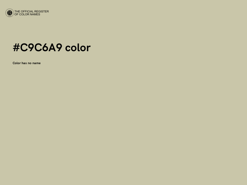 #C9C6A9 color image