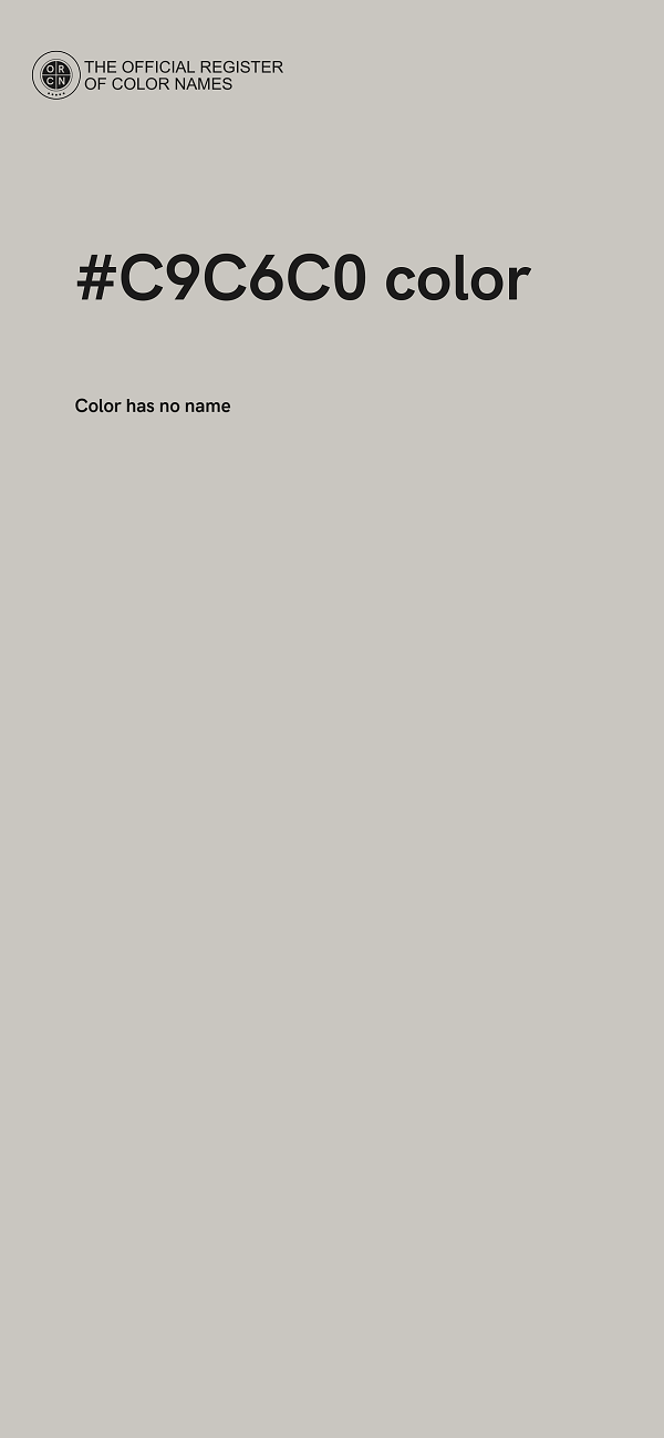 #C9C6C0 color image
