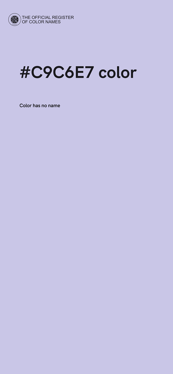 #C9C6E7 color image