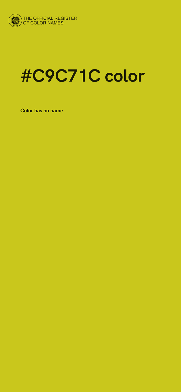 #C9C71C color image
