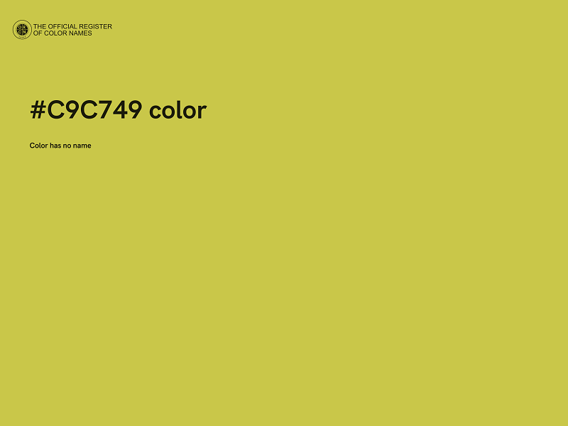 #C9C749 color image
