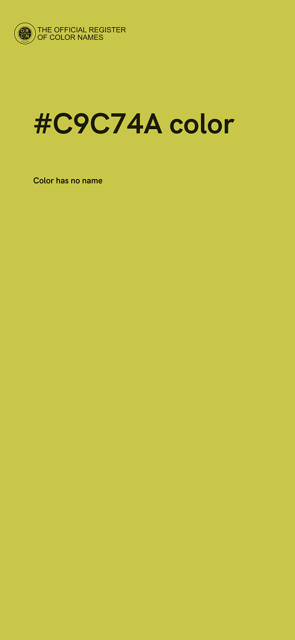 #C9C74A color image