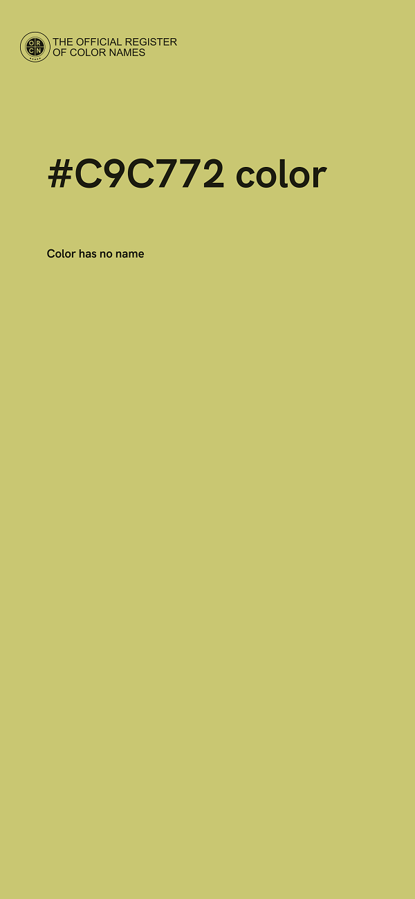 #C9C772 color image