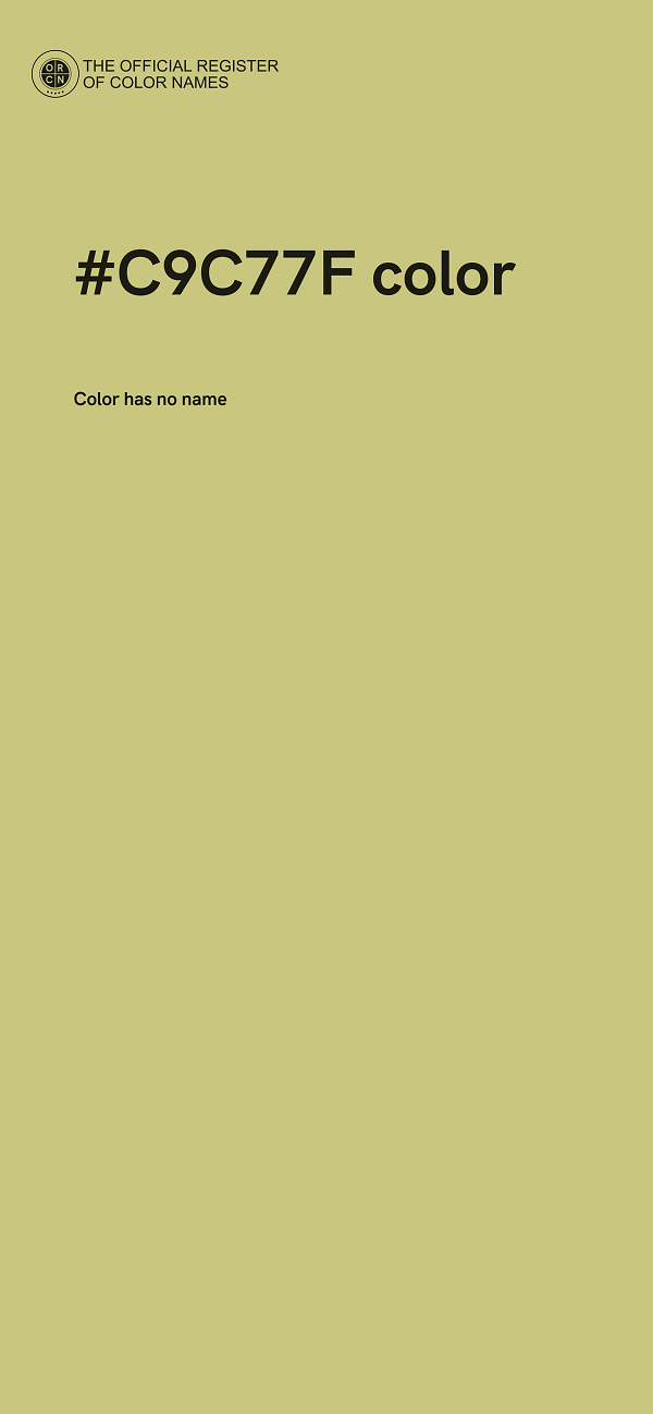 #C9C77F color image