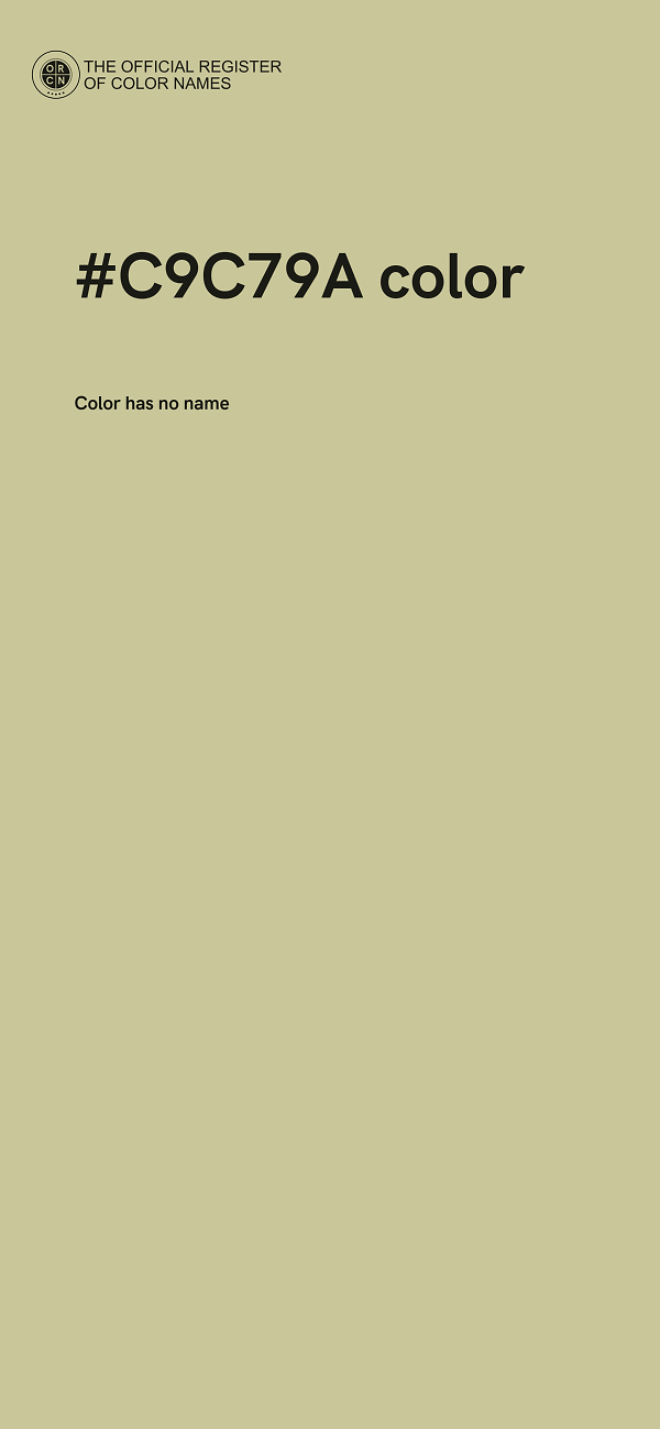 #C9C79A color image