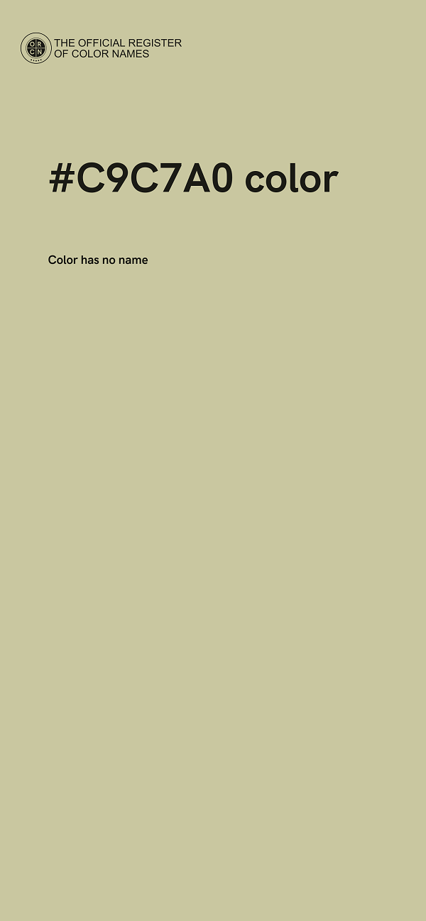 #C9C7A0 color image