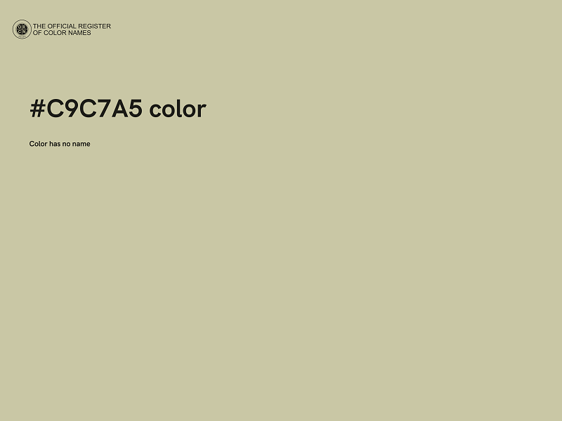 #C9C7A5 color image