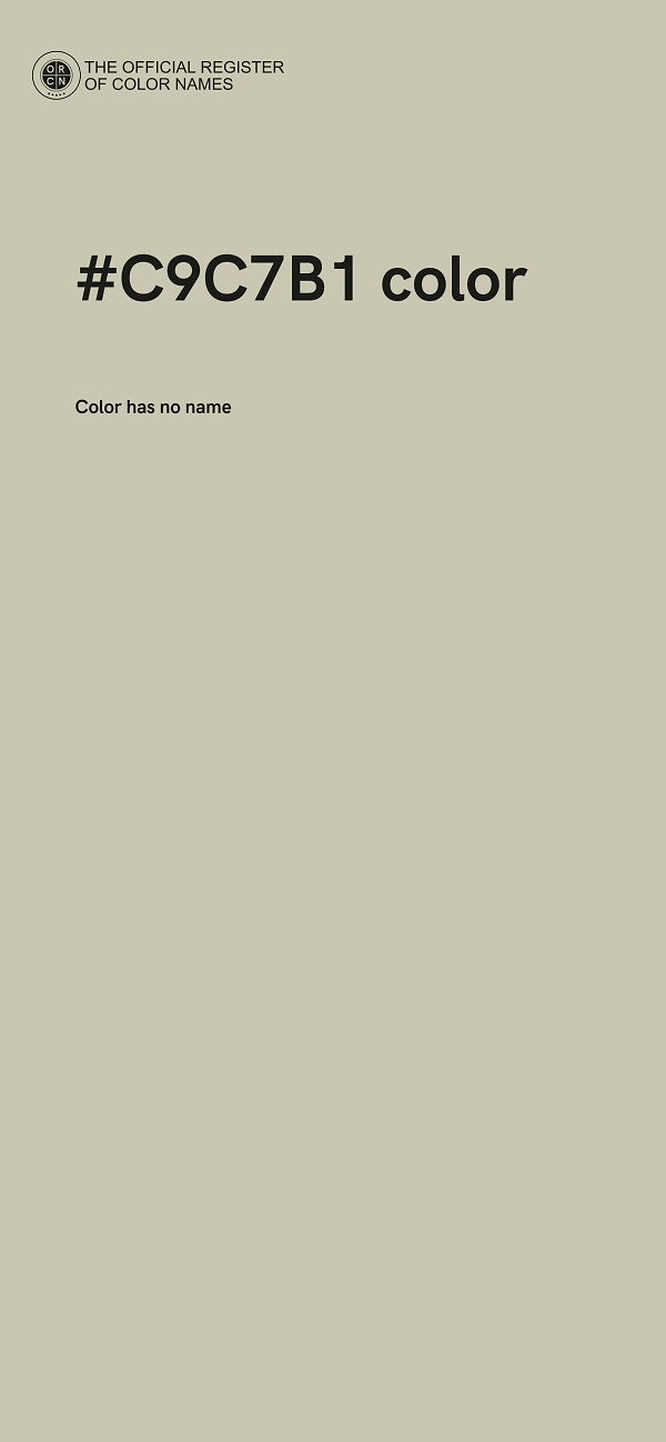 #C9C7B1 color image