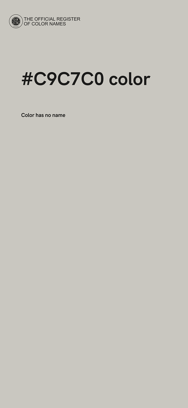 #C9C7C0 color image