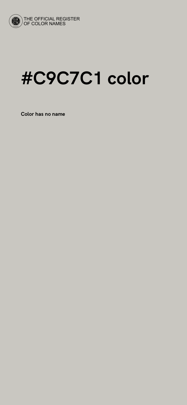 #C9C7C1 color image