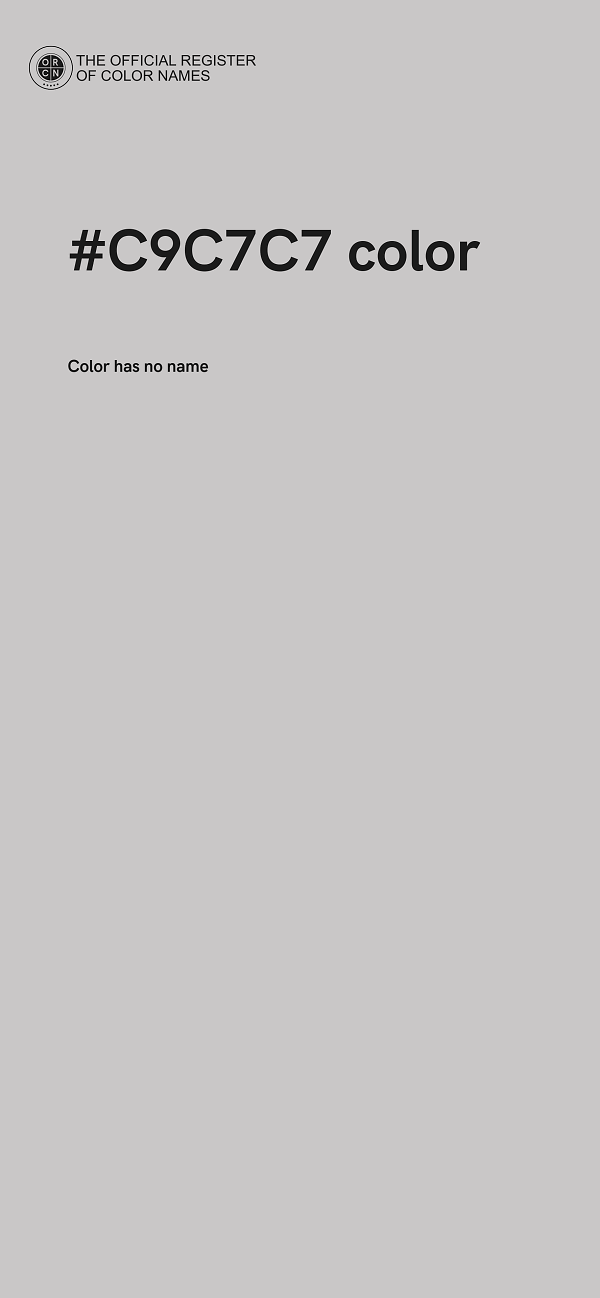 #C9C7C7 color image