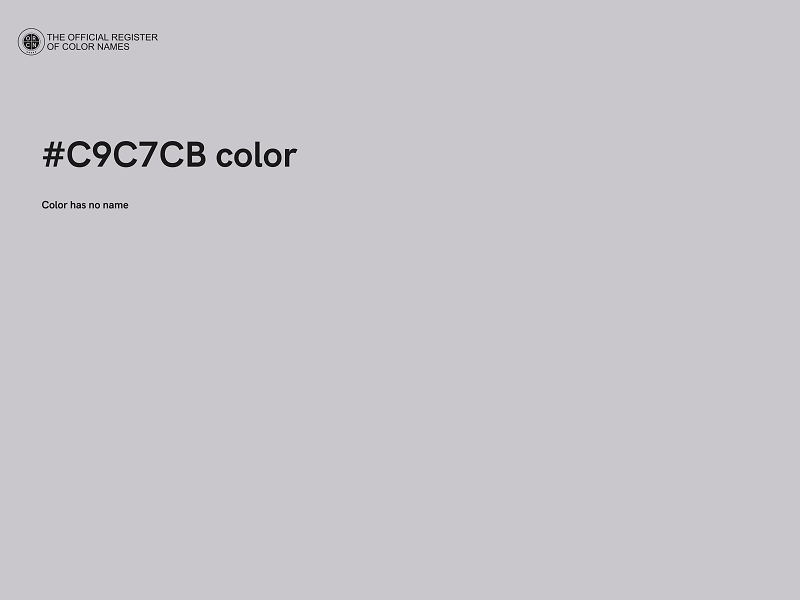 #C9C7CB color image