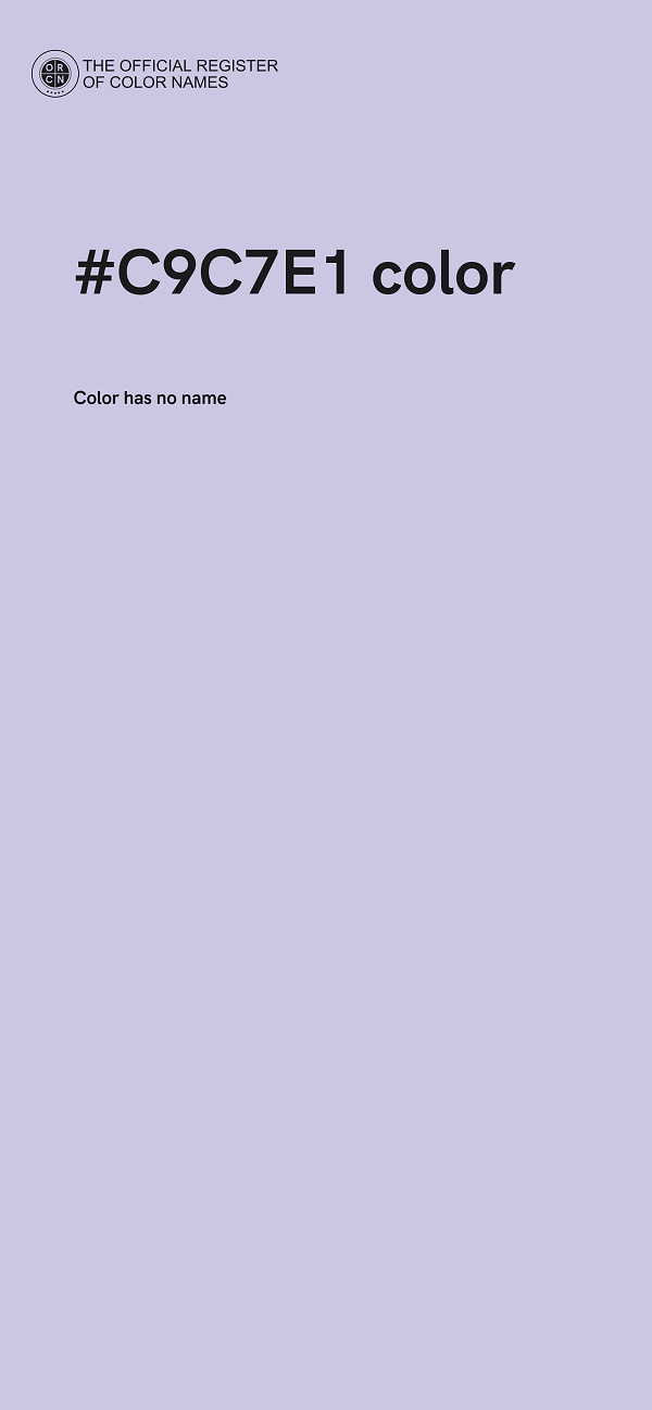 #C9C7E1 color image
