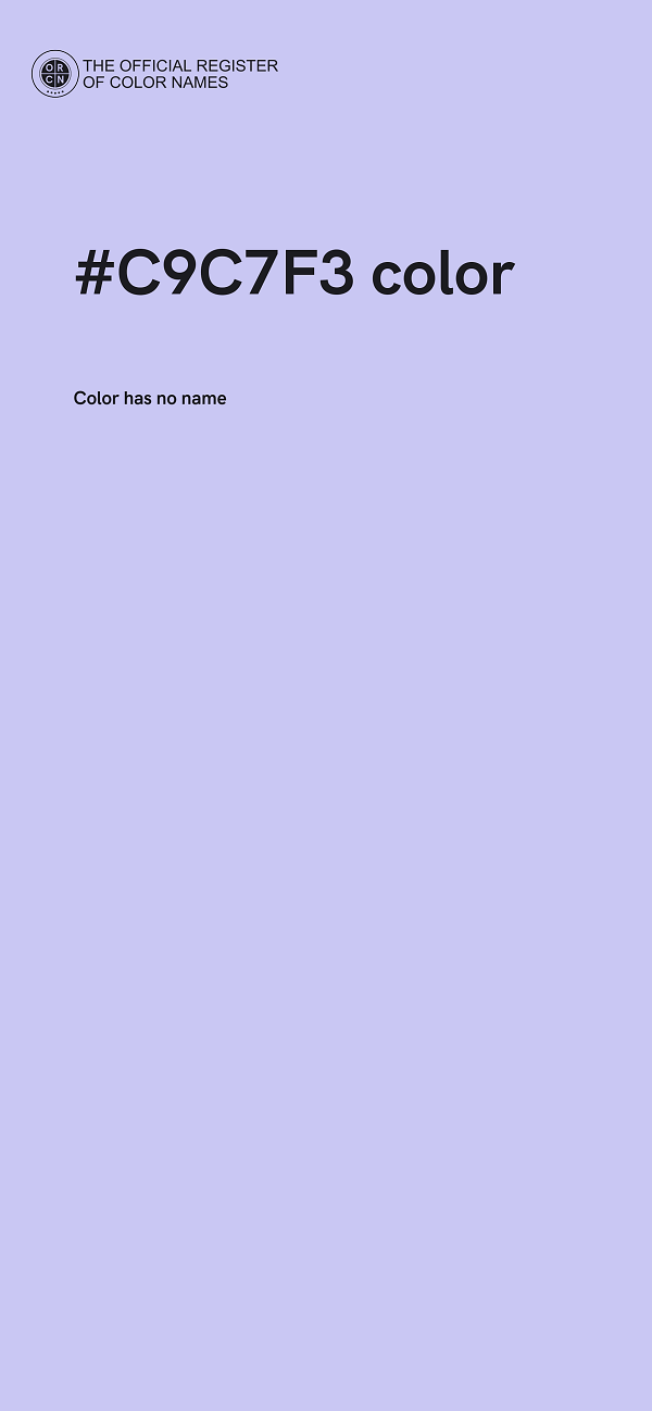 #C9C7F3 color image
