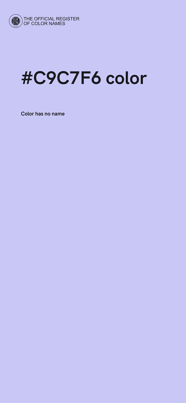 #C9C7F6 color image