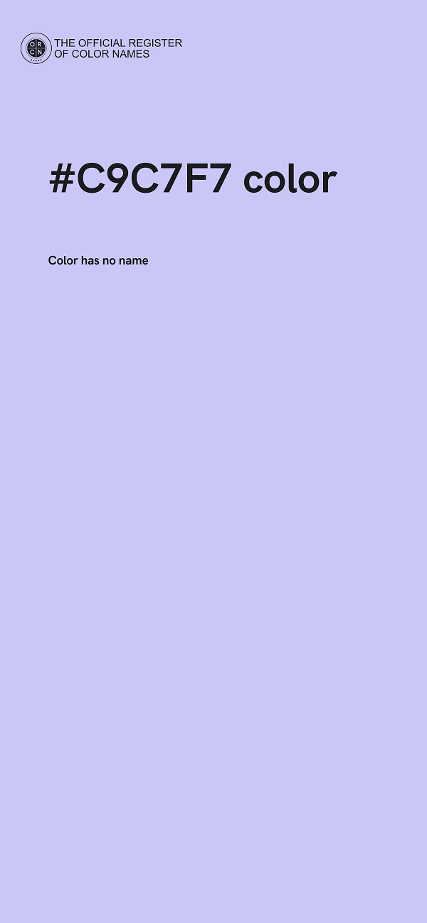 #C9C7F7 color image