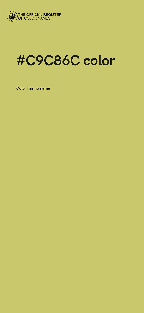 #C9C86C color image