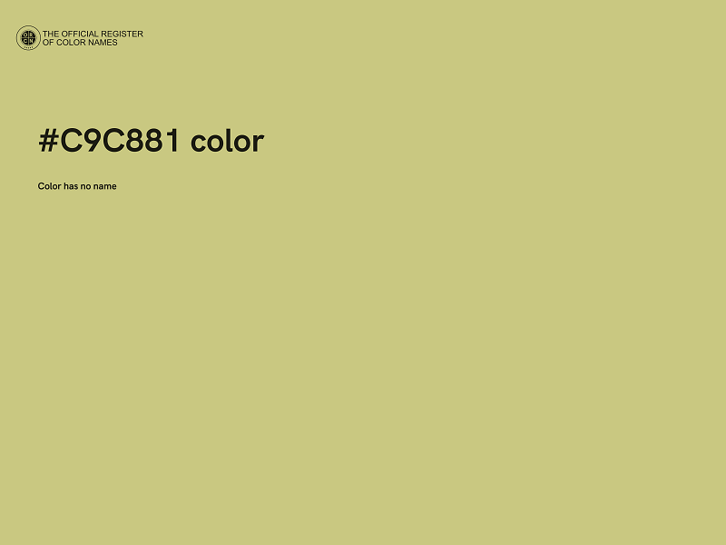 #C9C881 color image