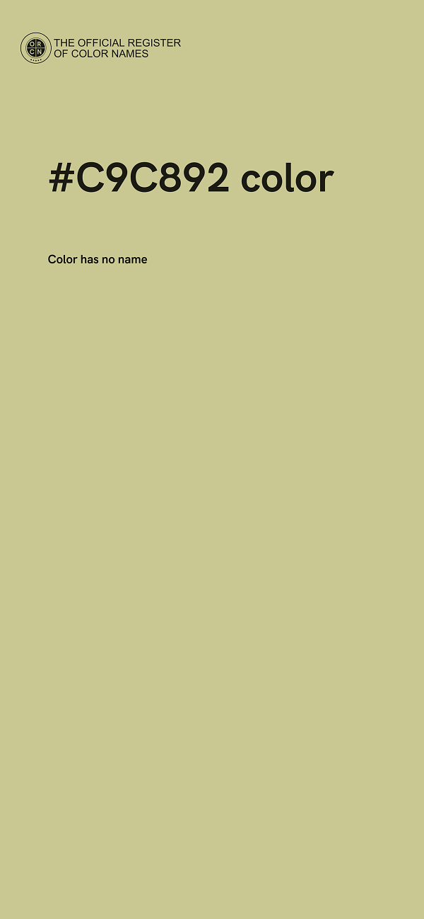 #C9C892 color image