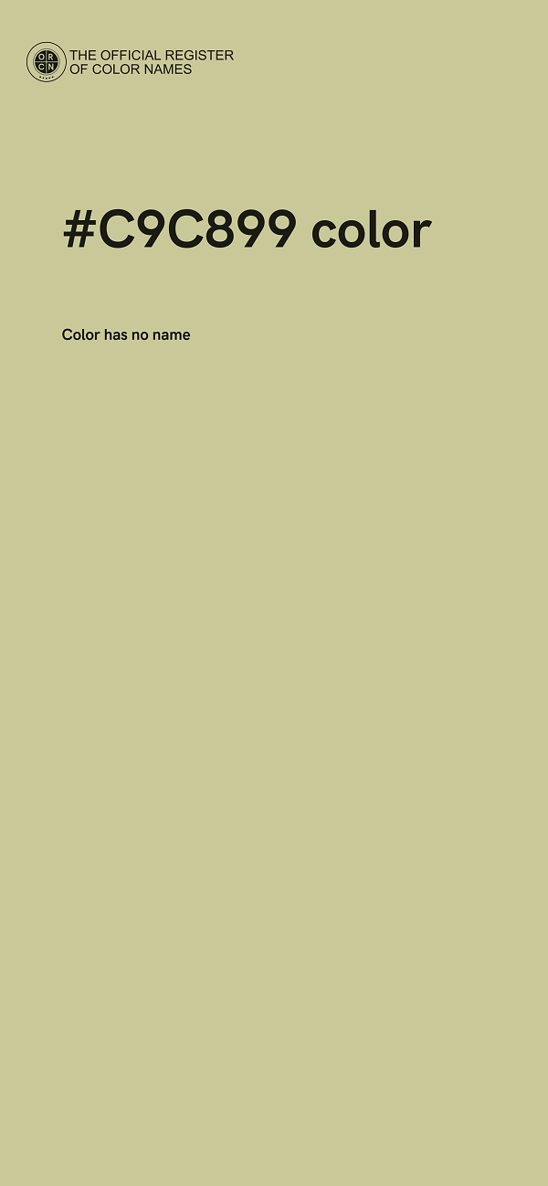 #C9C899 color image