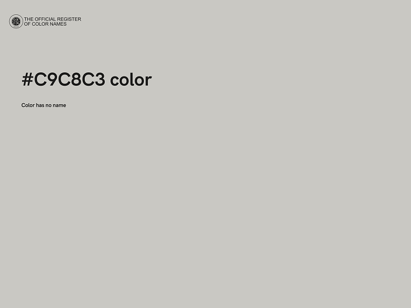 #C9C8C3 color image