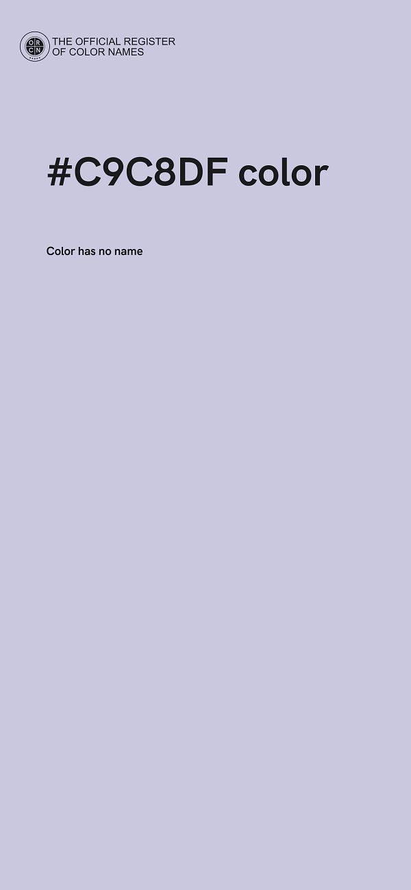 #C9C8DF color image
