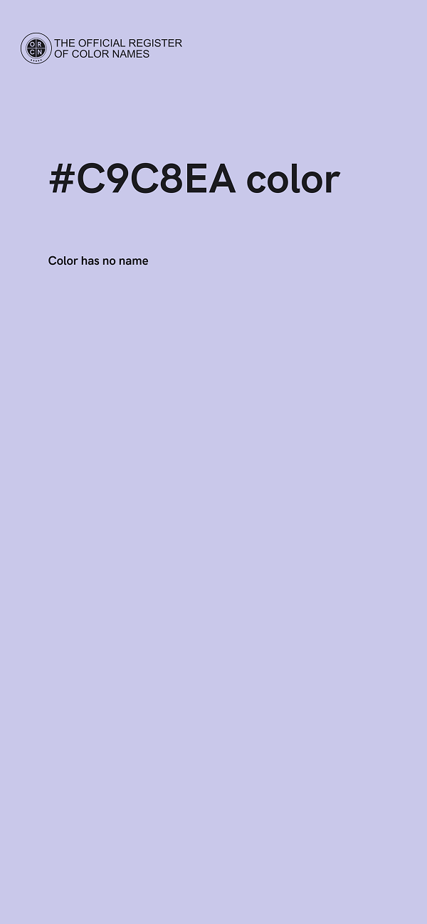 #C9C8EA color image