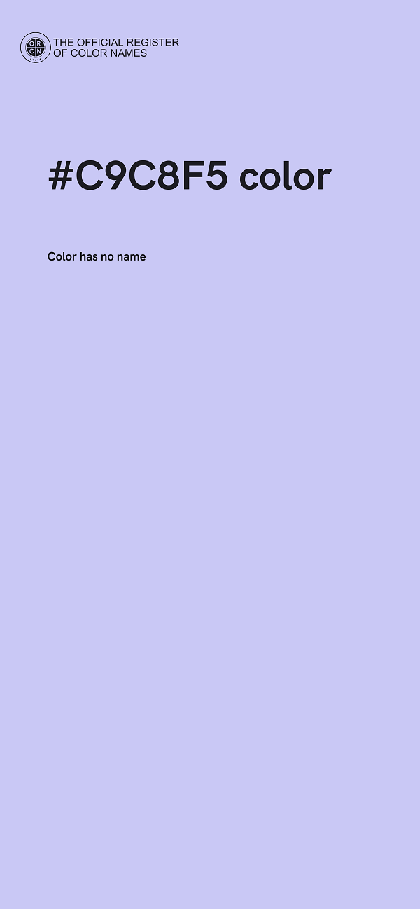 #C9C8F5 color image