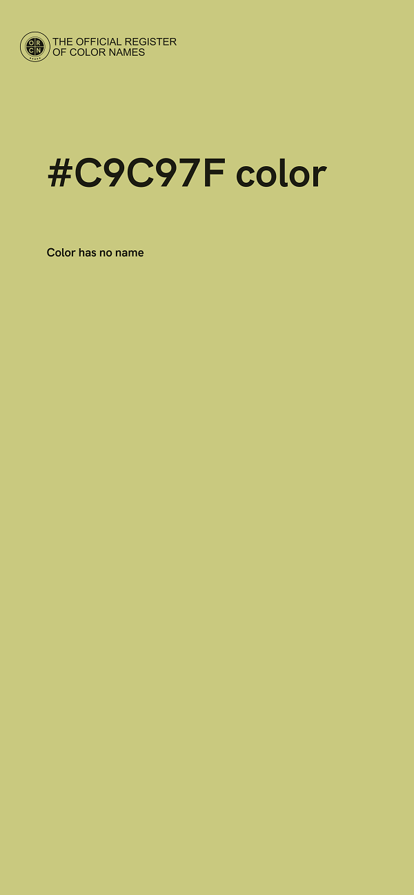 #C9C97F color image