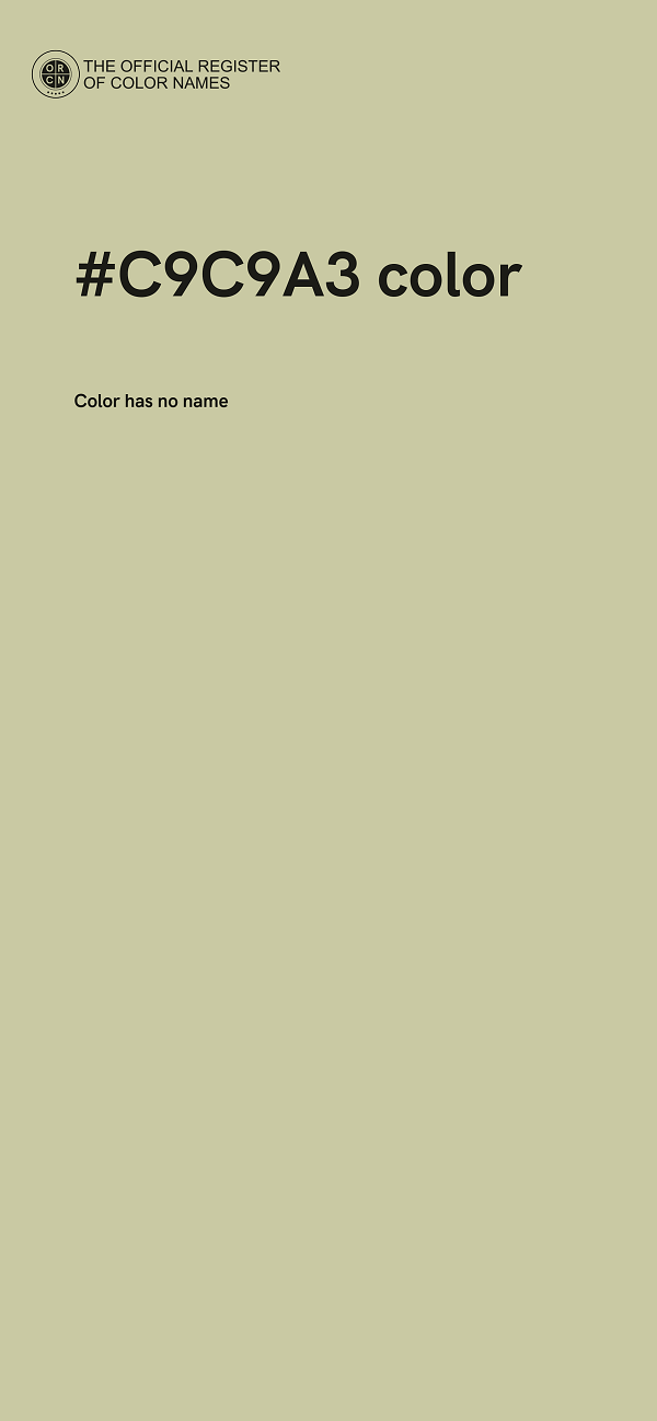 #C9C9A3 color image
