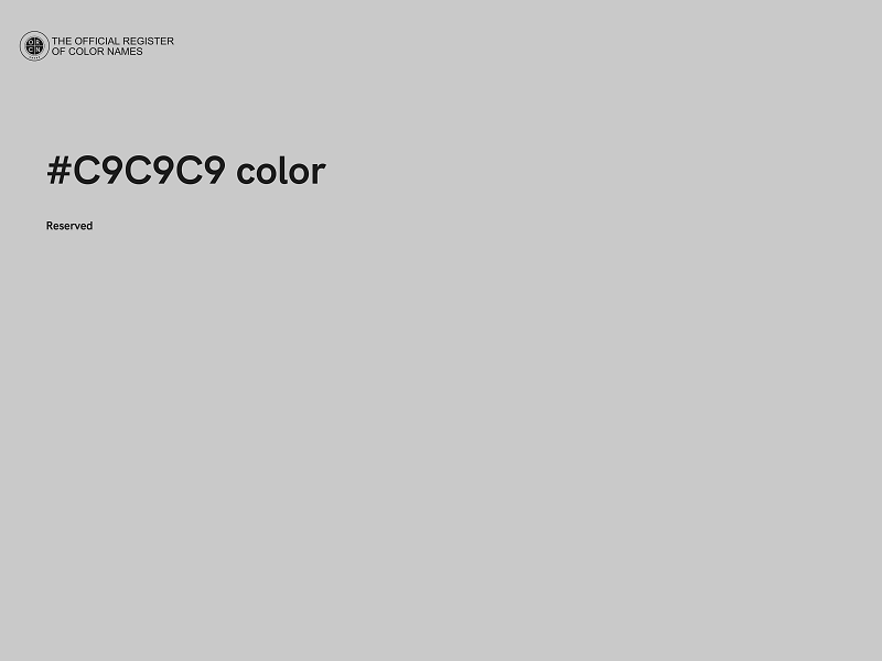 #C9C9C9 color image