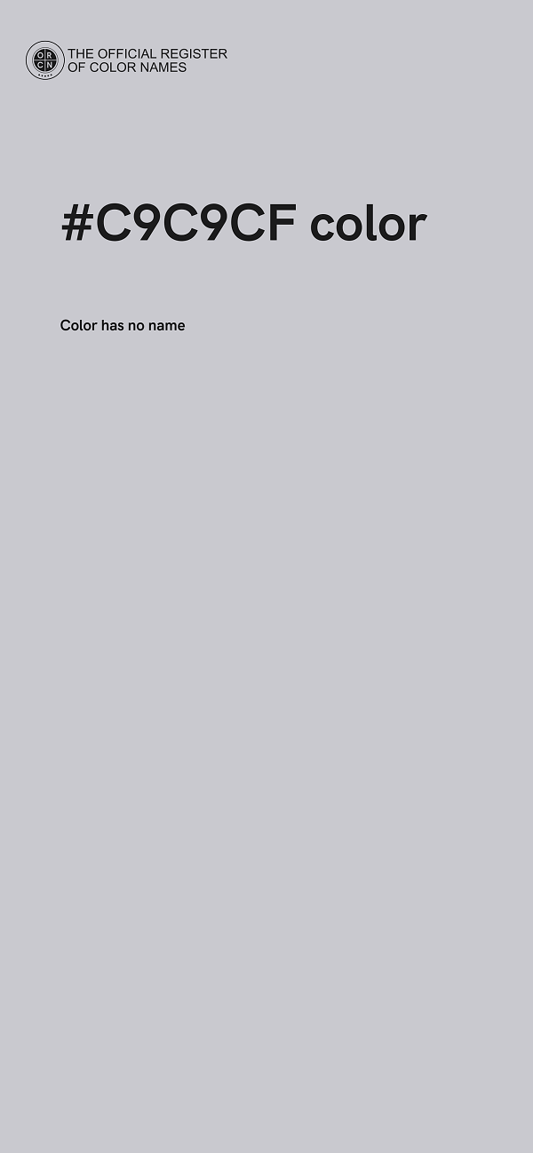 #C9C9CF color image