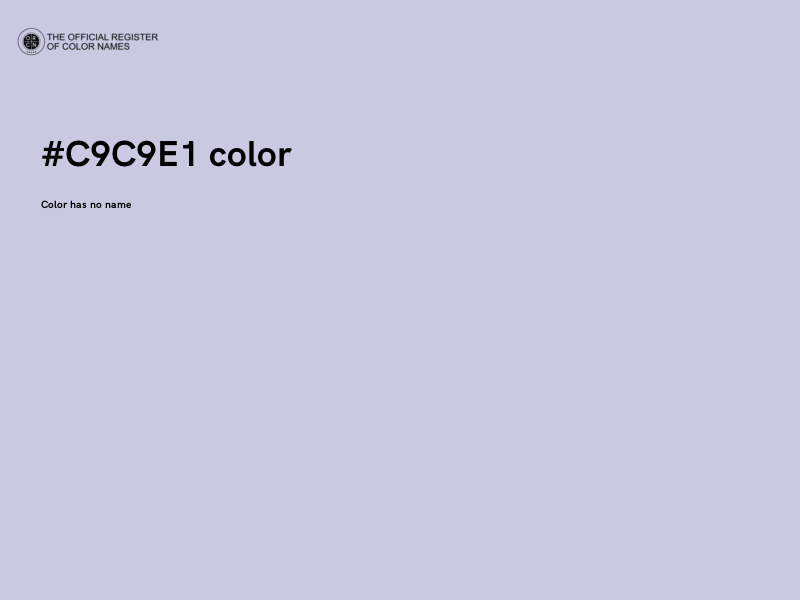 #C9C9E1 color image