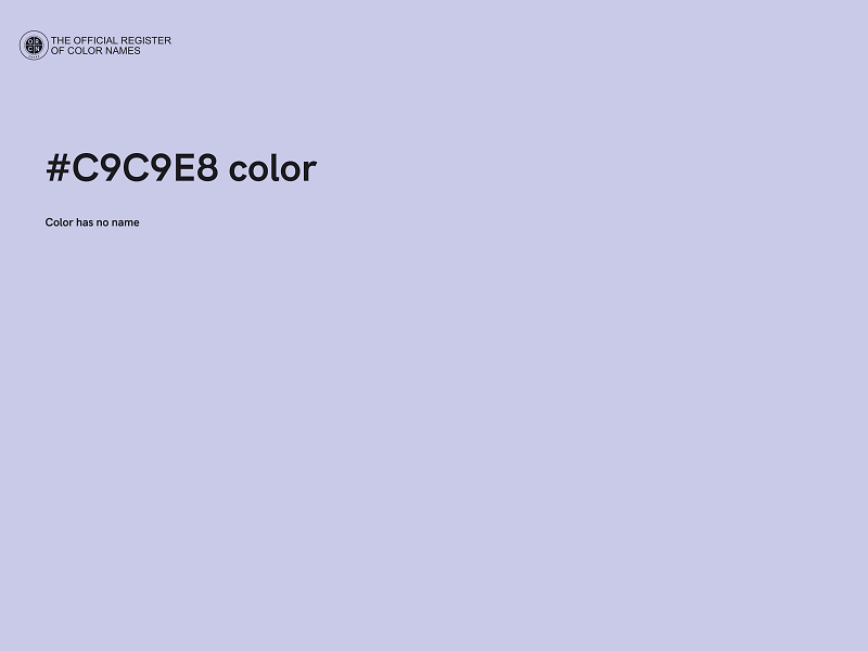 #C9C9E8 color image