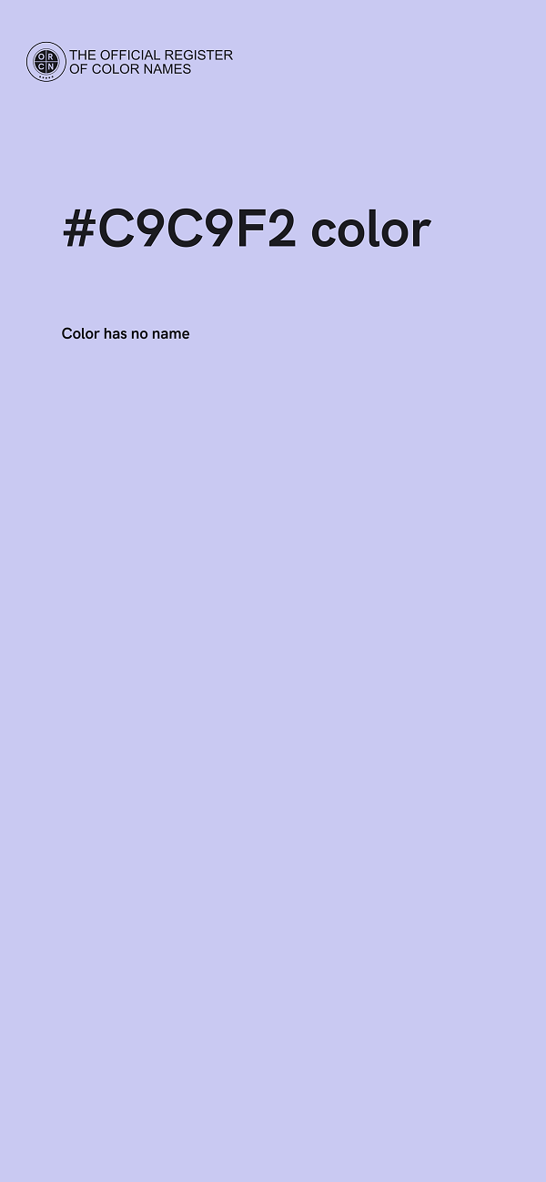 #C9C9F2 color image