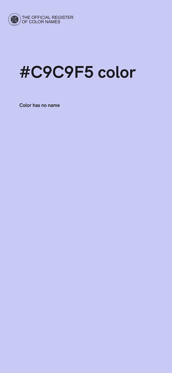 #C9C9F5 color image