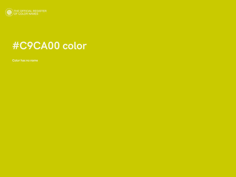 #C9CA00 color image