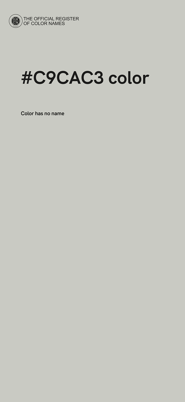 #C9CAC3 color image