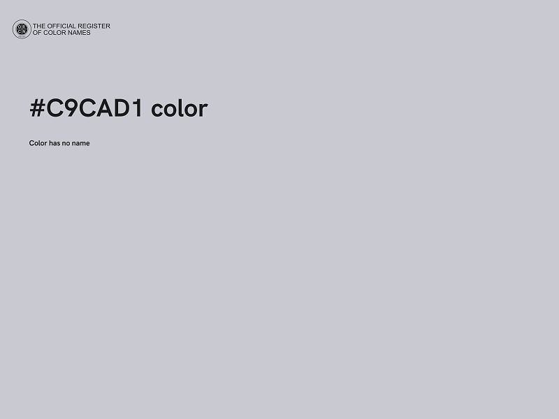 #C9CAD1 color image