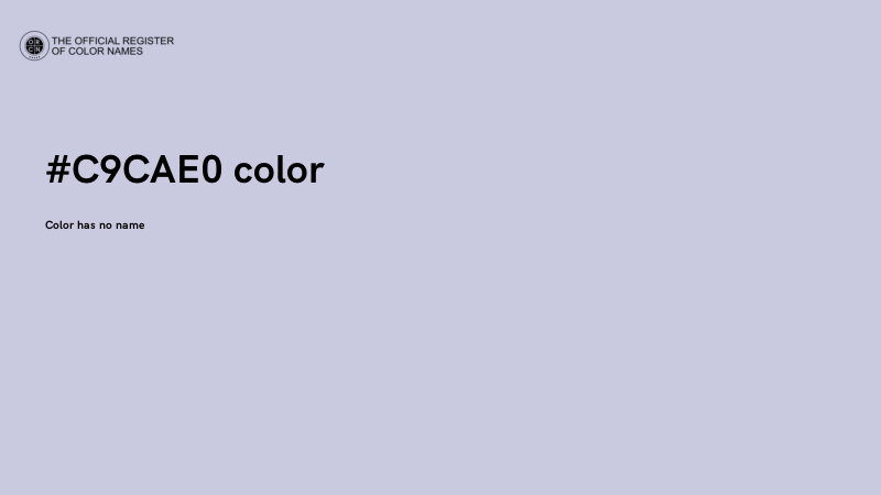 #C9CAE0 color image