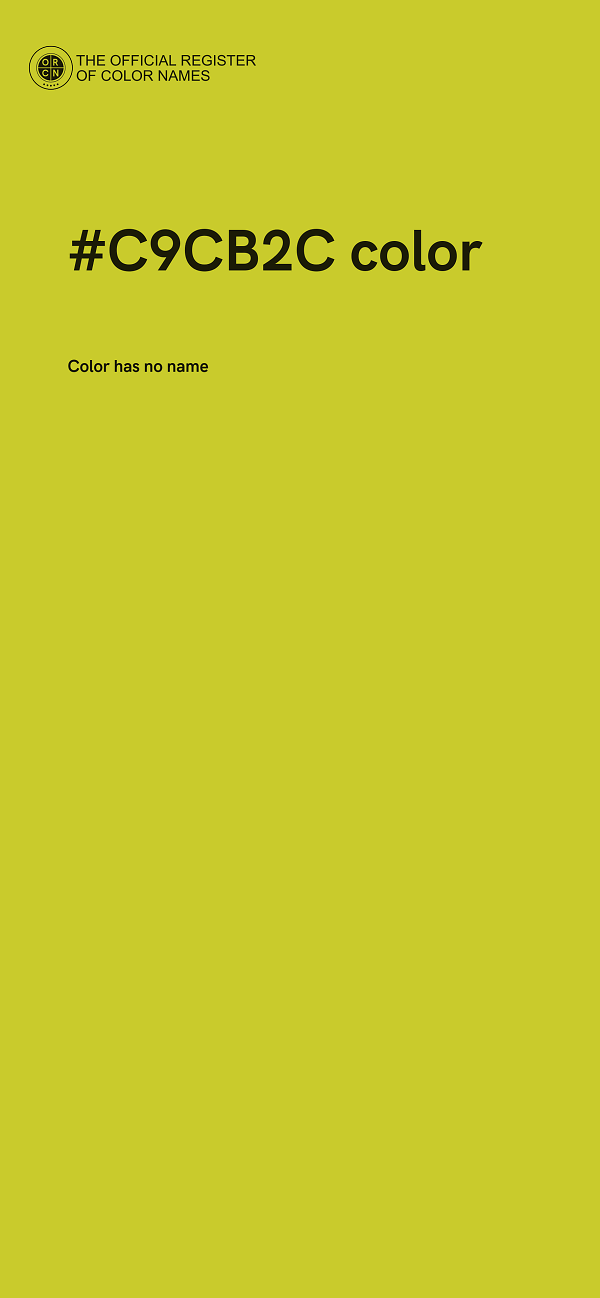 #C9CB2C color image