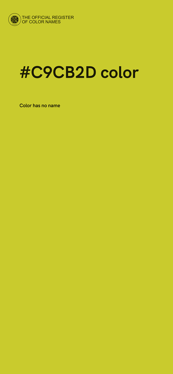 #C9CB2D color image