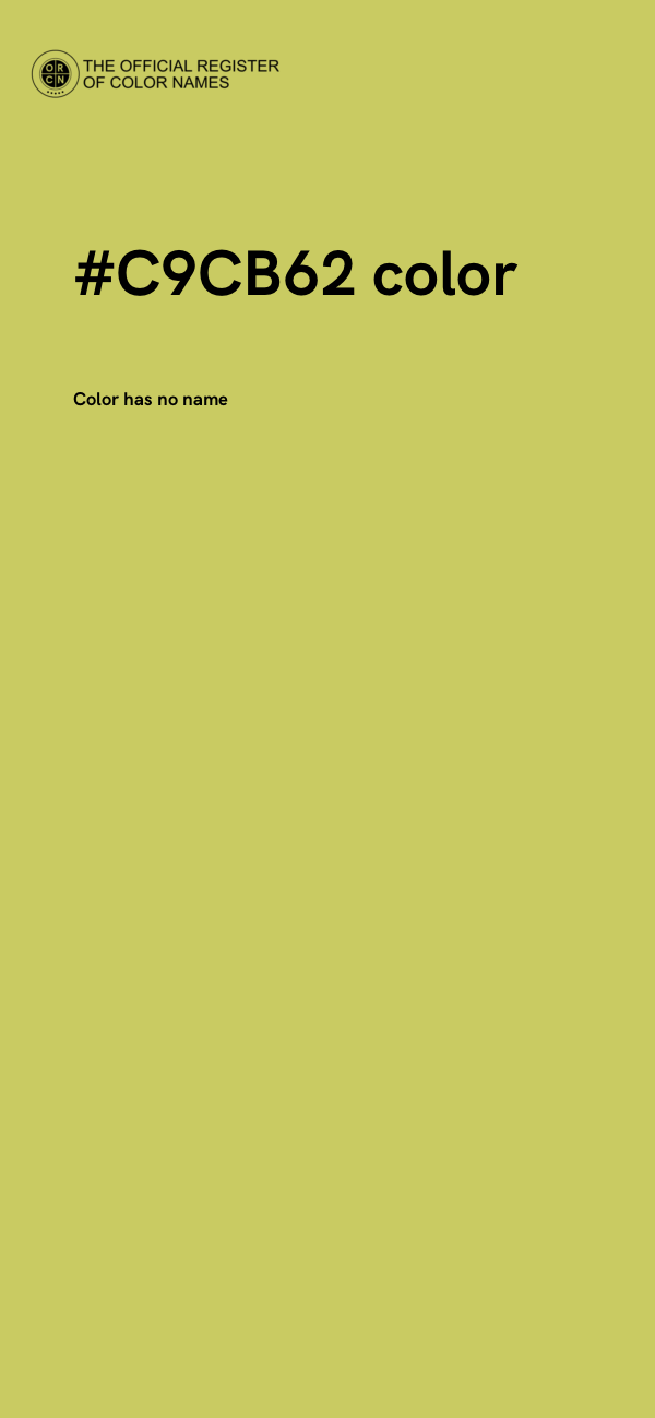 #C9CB62 color image